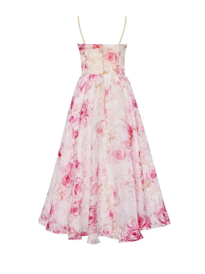 Karlee | Elegant Printed Strapless Dress