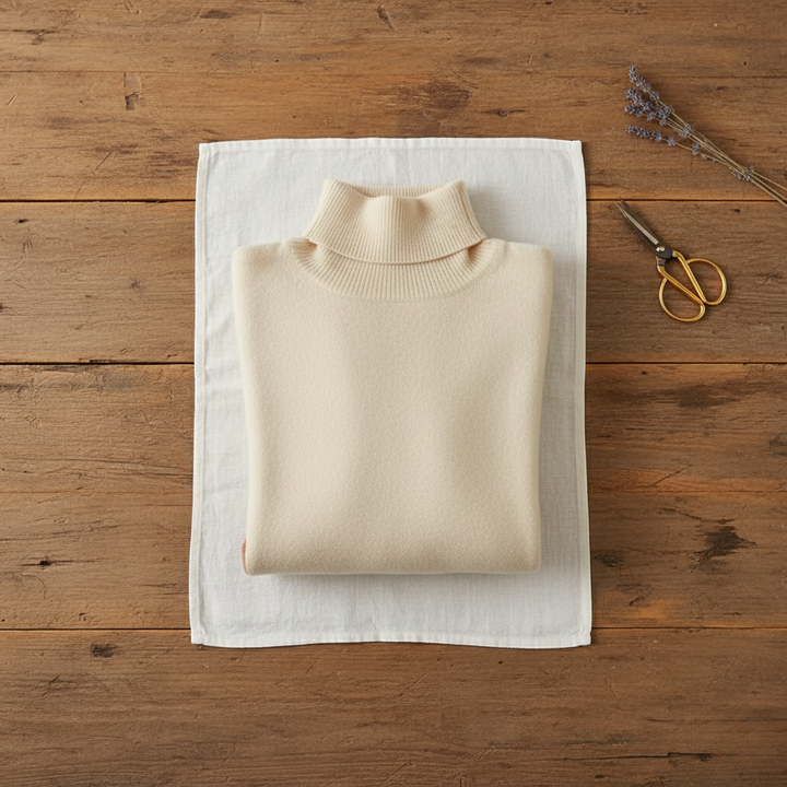 Renata – Colour Block Turtleneck Jumper