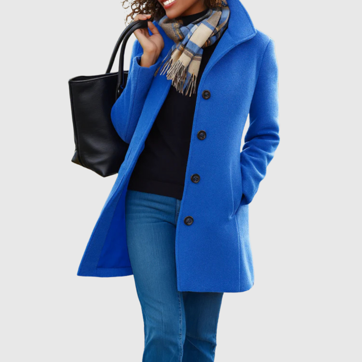 Kathleen – Classic Tailored Button-Front Coat