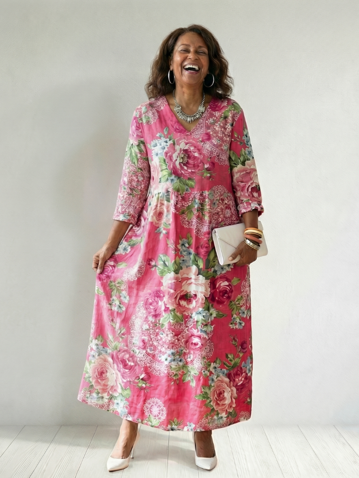 Dianne – Floral Print Relaxed Maxi Dress