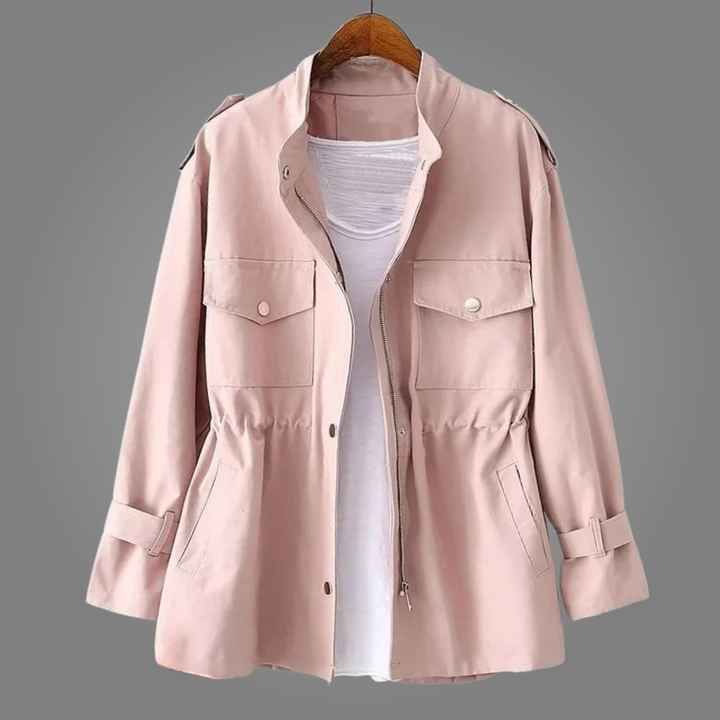Rebecca – Cinched Waist Utility Jacket