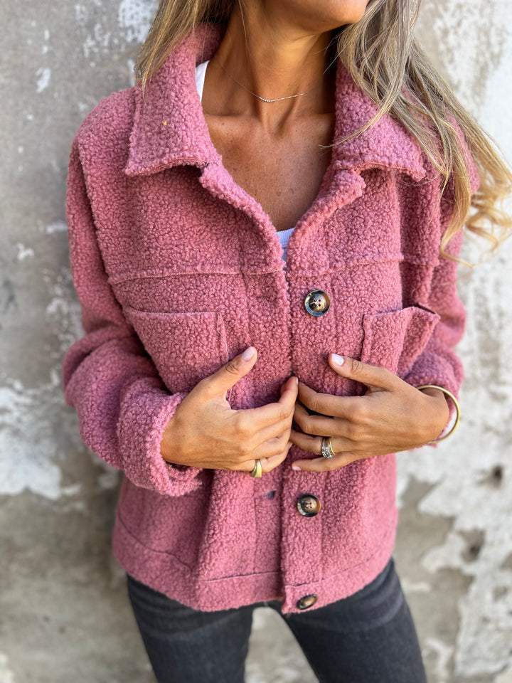 Lynn – Cosy Teddy Shacket Jacket