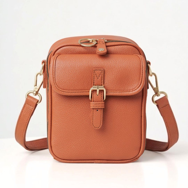 Cherie – Structured Buckle Crossbody Bag