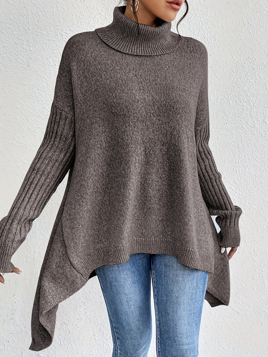 Jodi – Turtleneck Oversized Casual Jumper