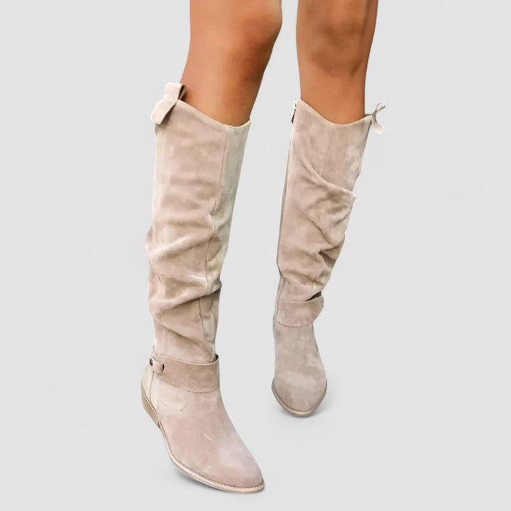 Juanita – Knee-High Western Slouch Boots