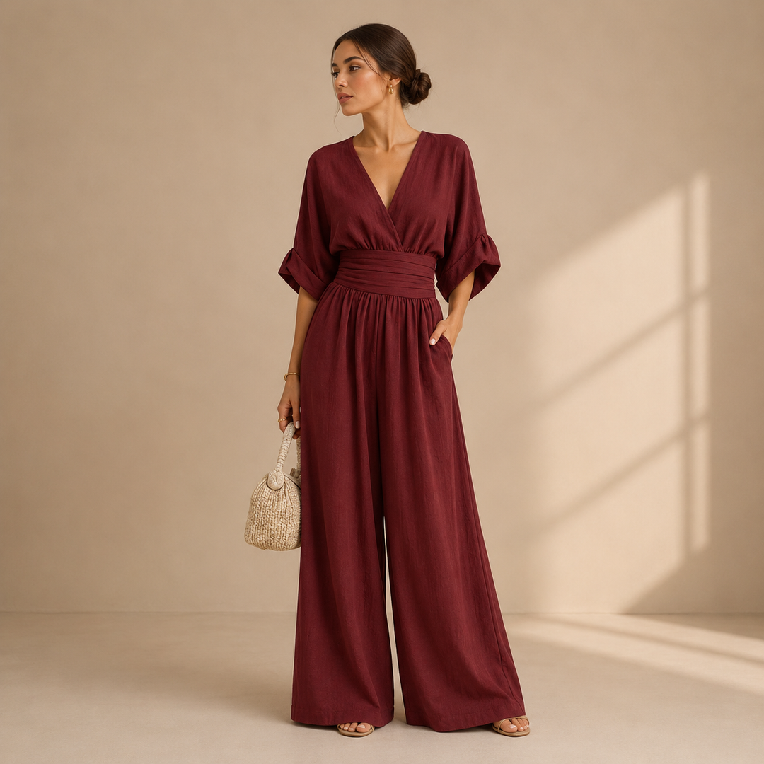 Diane – Wide Leg Wrap Jumpsuit