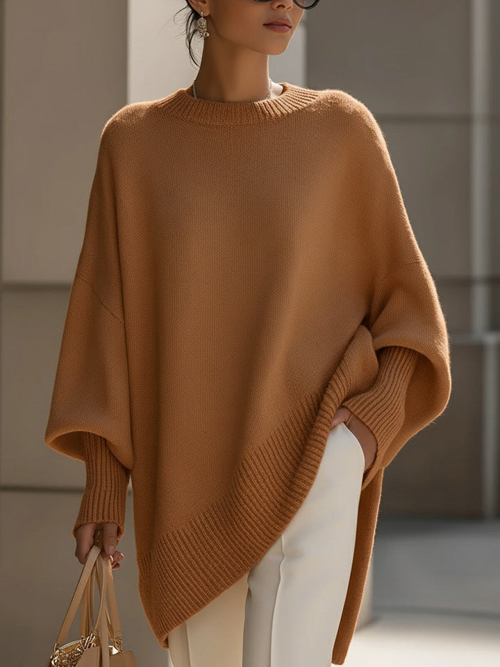 Jacqueline – Oversized Draped Knit Jumper