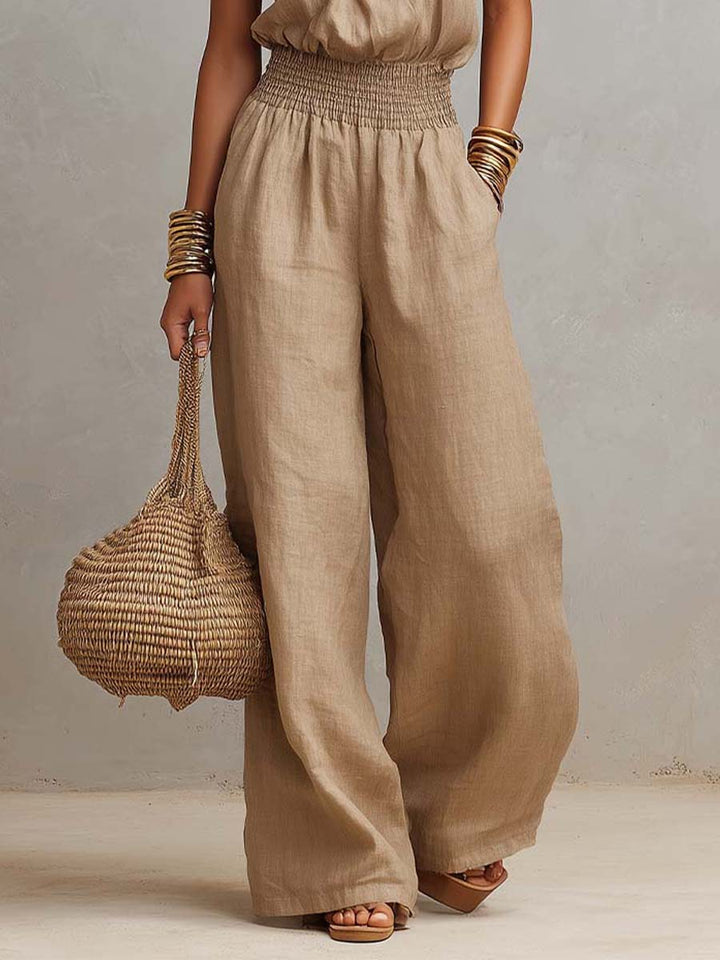 Bernadette – Halter Neck Wide-Leg Jumpsuit