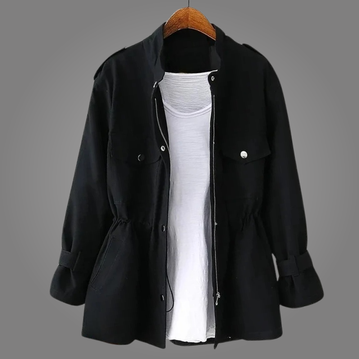 Rebecca – Cinched Waist Utility Jacket