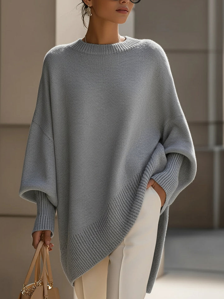 Jacqueline – Oversized Draped Knit Jumper