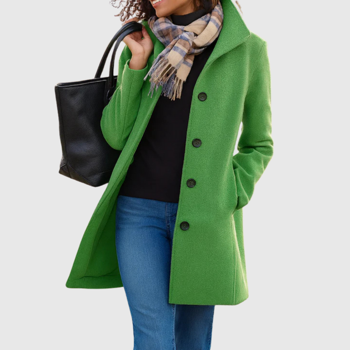 Kathleen – Classic Tailored Button-Front Coat