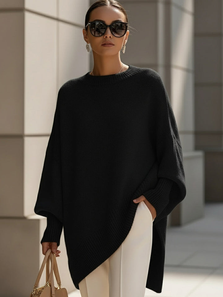 Deborah – Oversized Asymmetric Knit Jumper