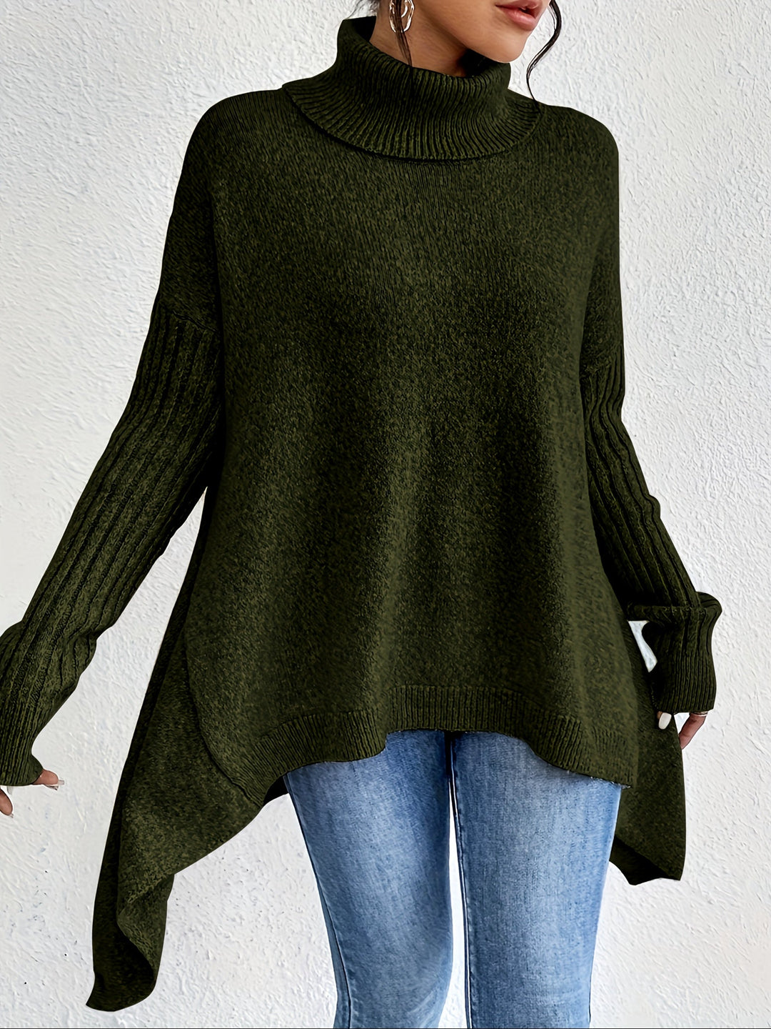 Jodi – Turtleneck Oversized Casual Jumper
