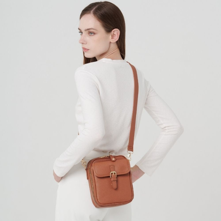 Cherie – Structured Buckle Crossbody Bag