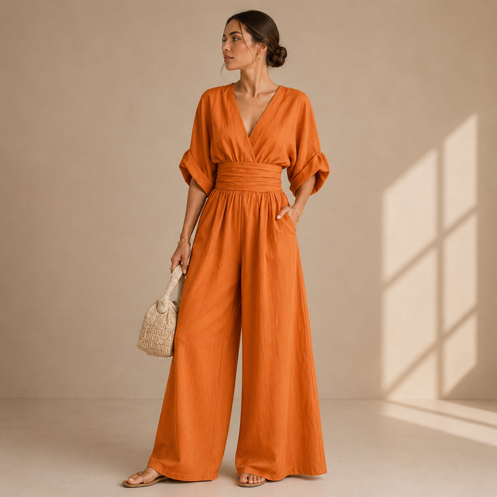 Diane – Wide Leg Wrap Jumpsuit