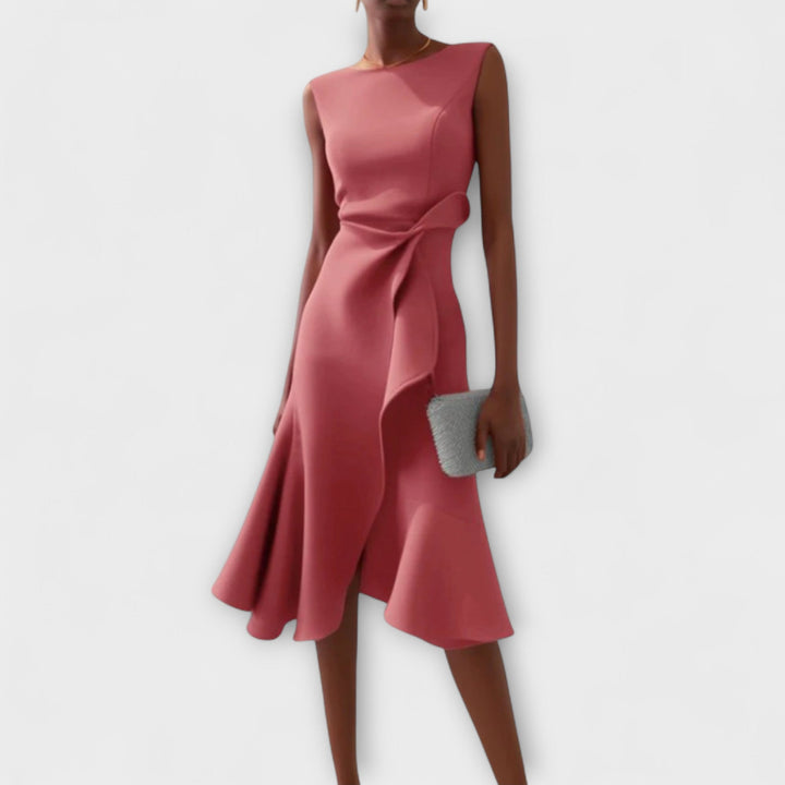 Romilly | Draped Asymmetric Midi