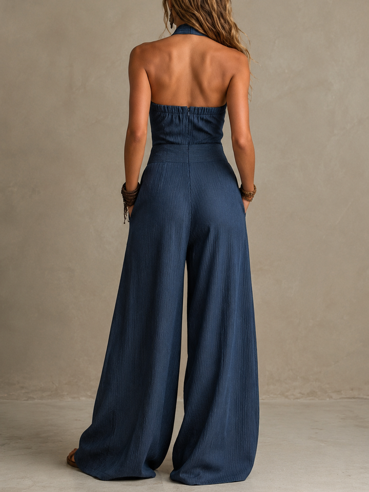 Heidi – Wide-Leg Halter Jumpsuit