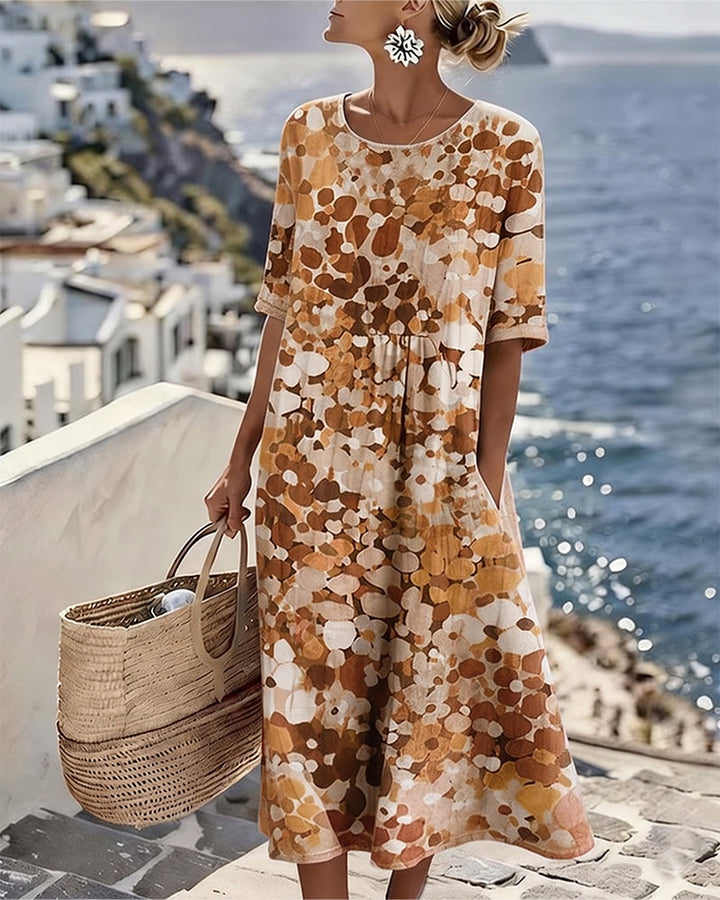 Mary – Floral Print Midi Dress