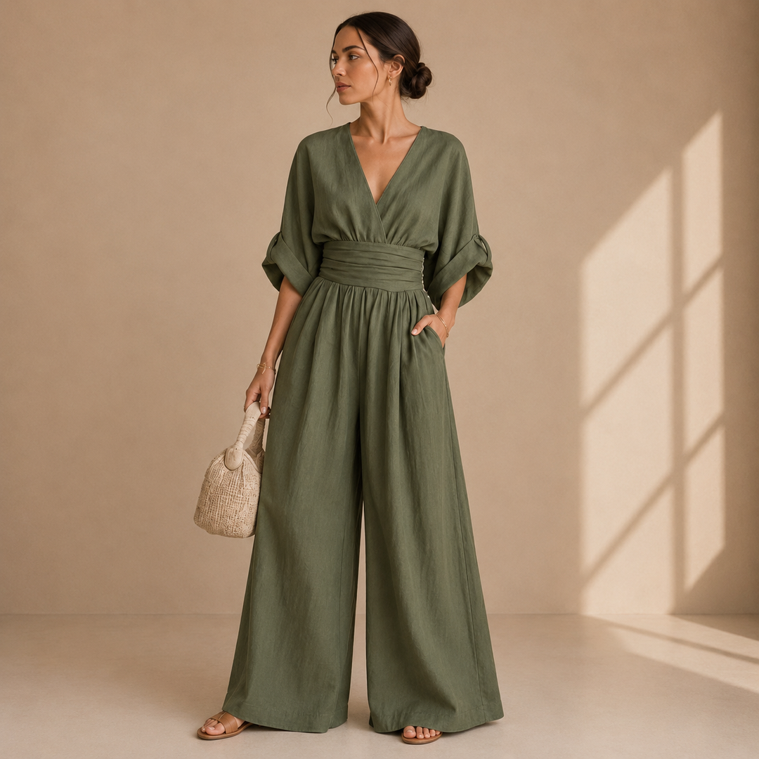 Diane – Wide Leg Wrap Jumpsuit