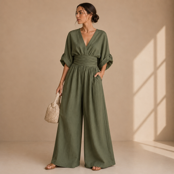 Diane – Wide Leg Wrap Jumpsuit