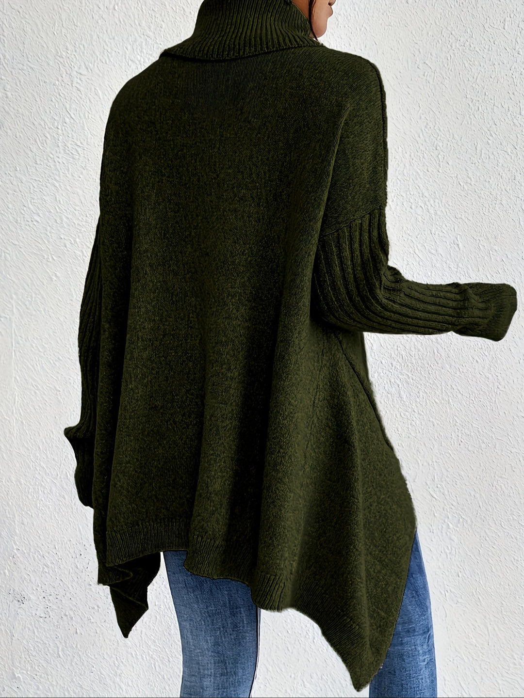 Karen – Oversized Turtleneck Knit Jumper