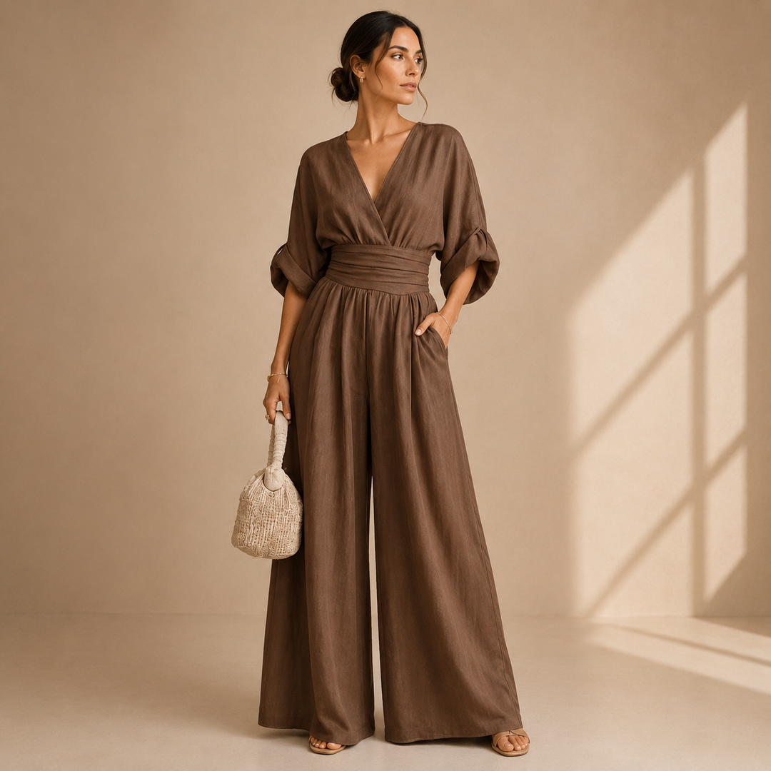 Diane – Wide Leg Wrap Jumpsuit
