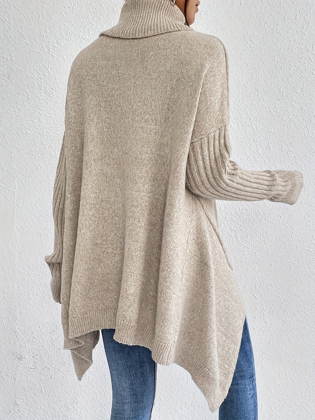 Karen – Oversized Turtleneck Knit Jumper