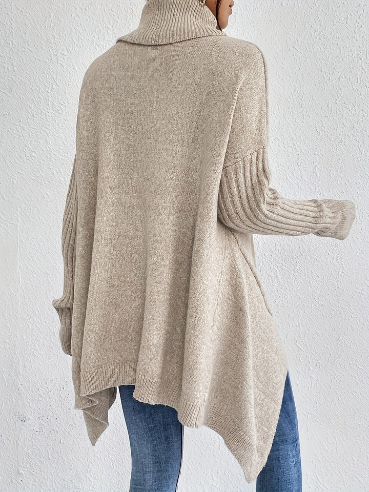 Karen – Oversized Turtleneck Knit Jumper