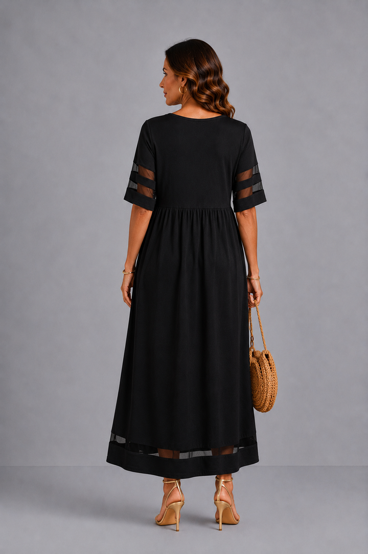 Janine – Flattering Empire Waist Midi Dress