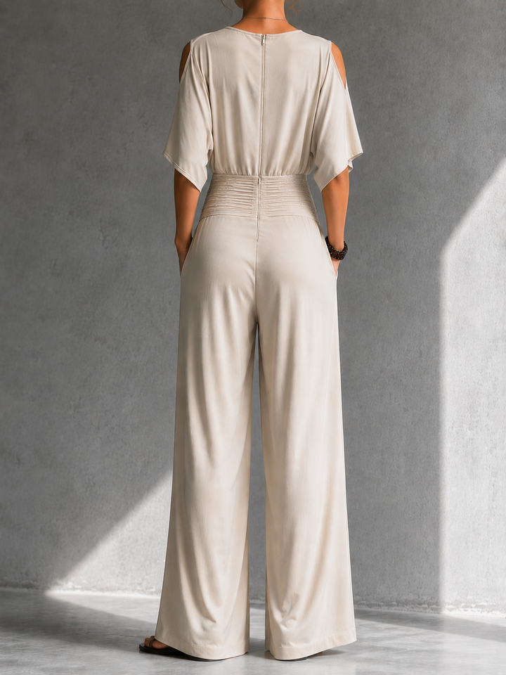 Lee – Wide-Leg Wrap-Front Jumpsuit