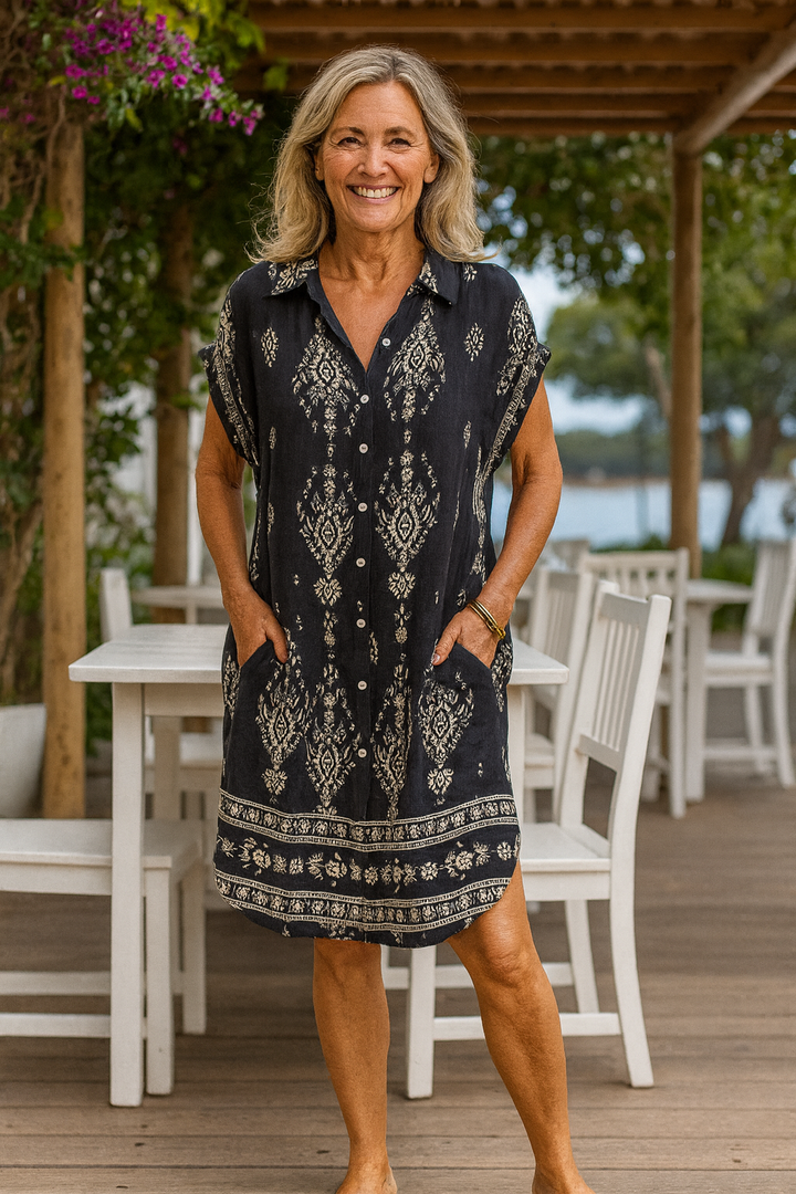 Arielle | Boho Dress ( Linen-Look )
