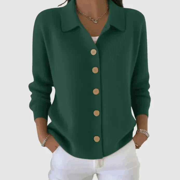 Kristen – Button-Up Knit Cardigan