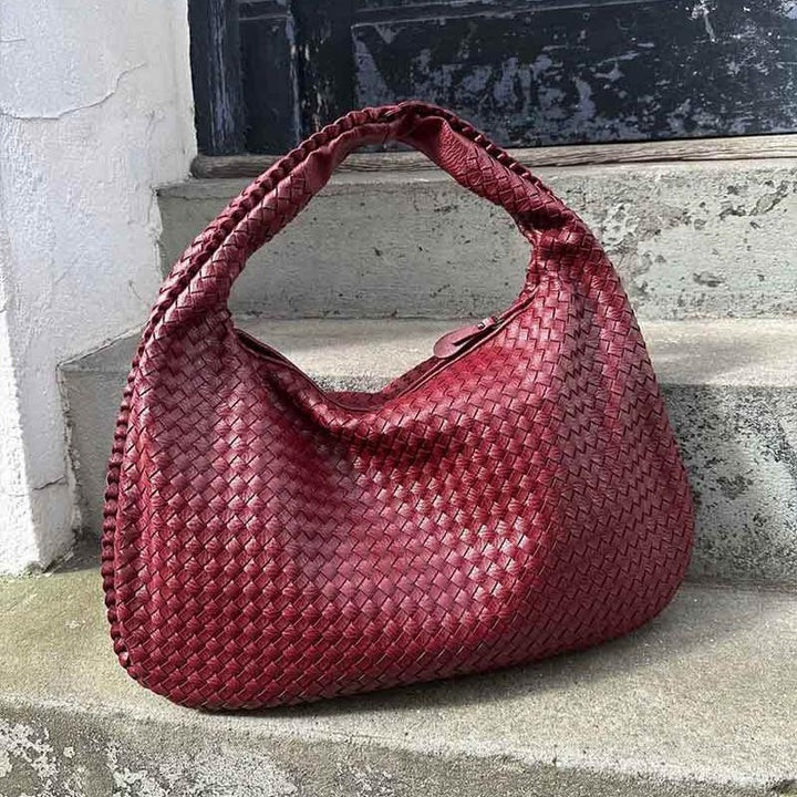 Kerrie – Woven Oversized Hobo Handbag