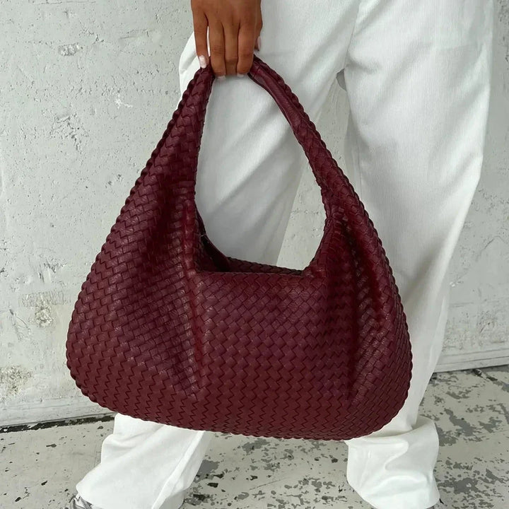 Kerrie – Woven Oversized Hobo Handbag
