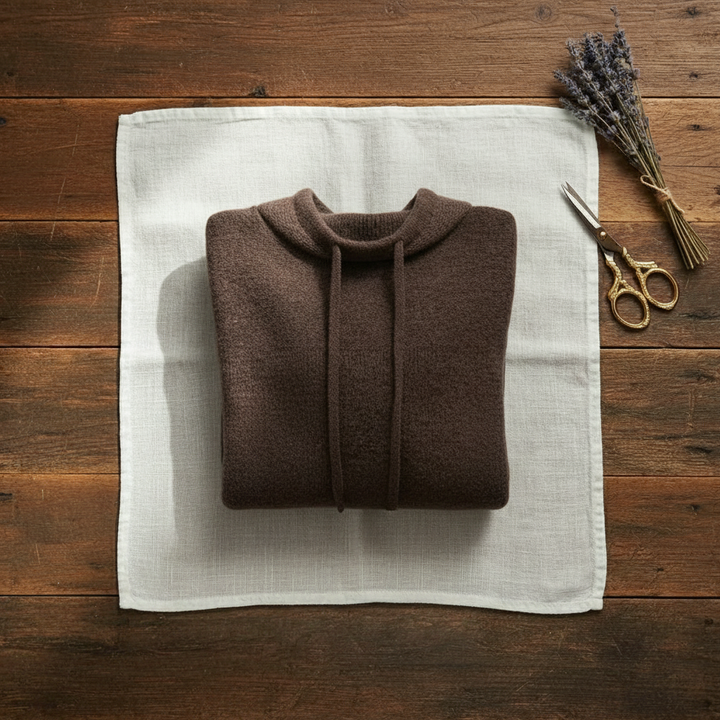 Mae – Cowl Neck Drawstring Knit Jumper