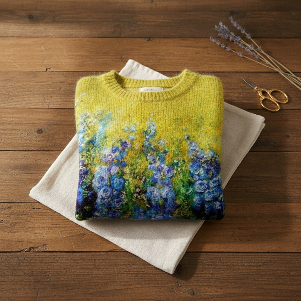 Rae – Floral Print Knit Jumper