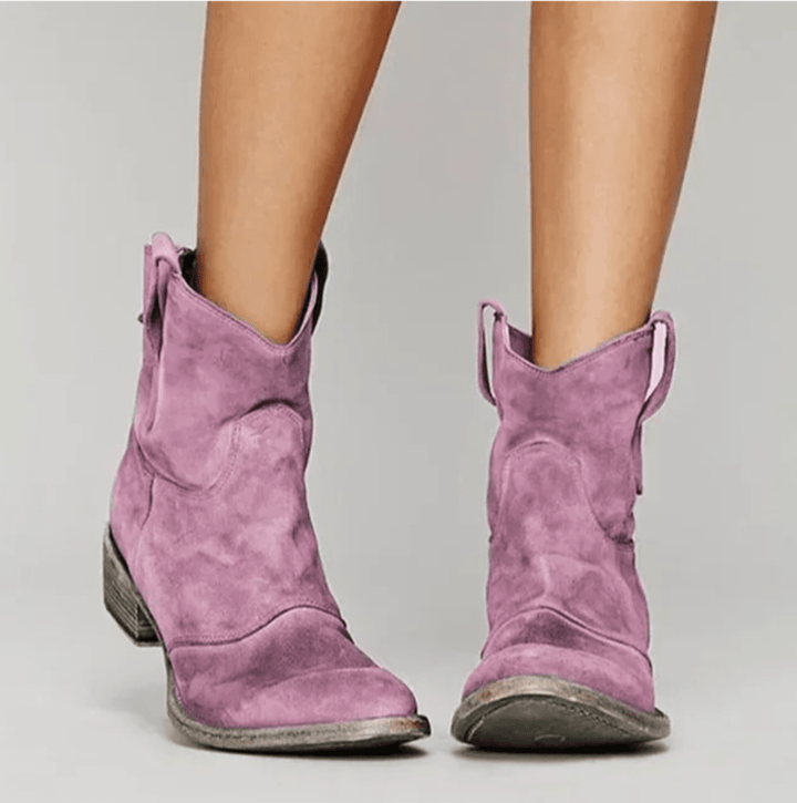 Pamela – Western-Inspired Ankle Boots