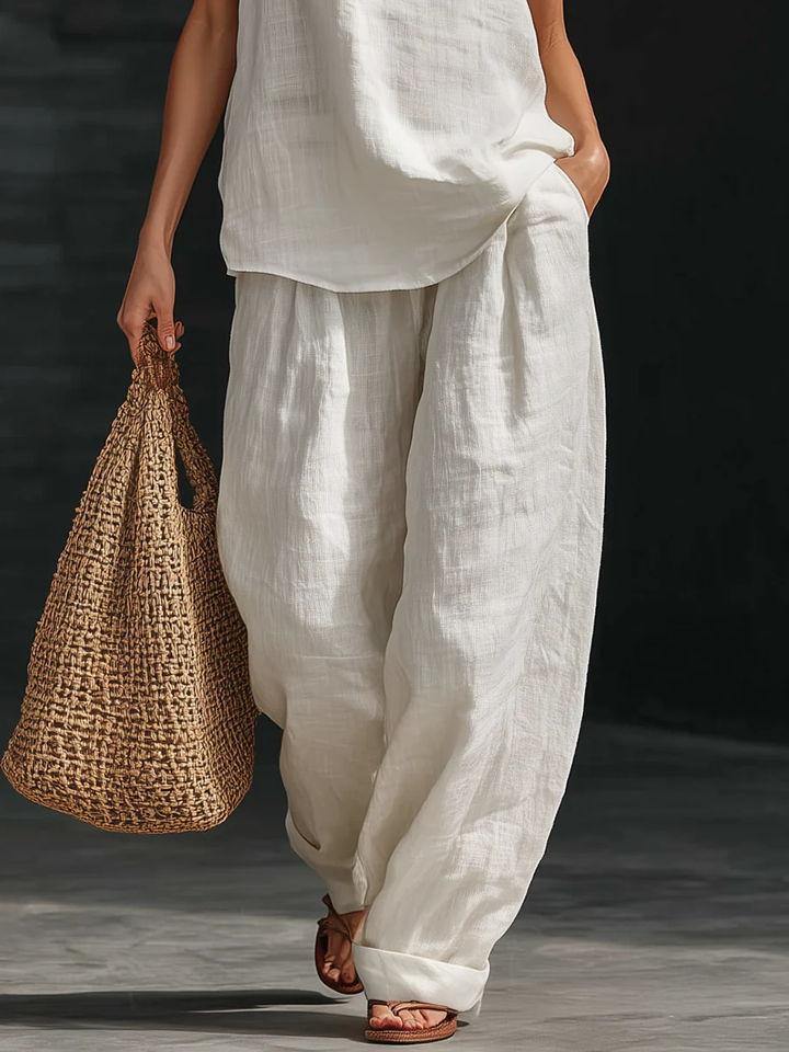 Kelly – Halter Top and Wide-Leg Pants Set