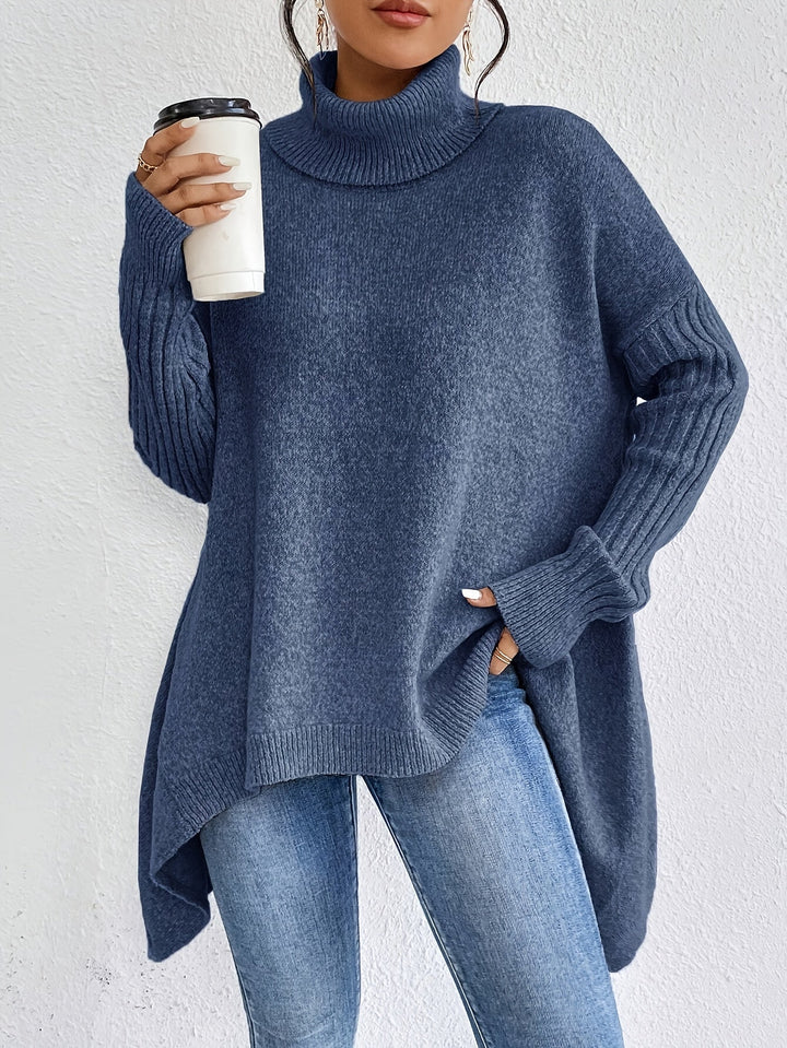 Karen – Oversized Turtleneck Knit Jumper