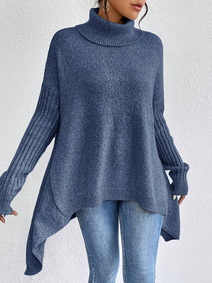 Karen – Oversized Turtleneck Knit Jumper