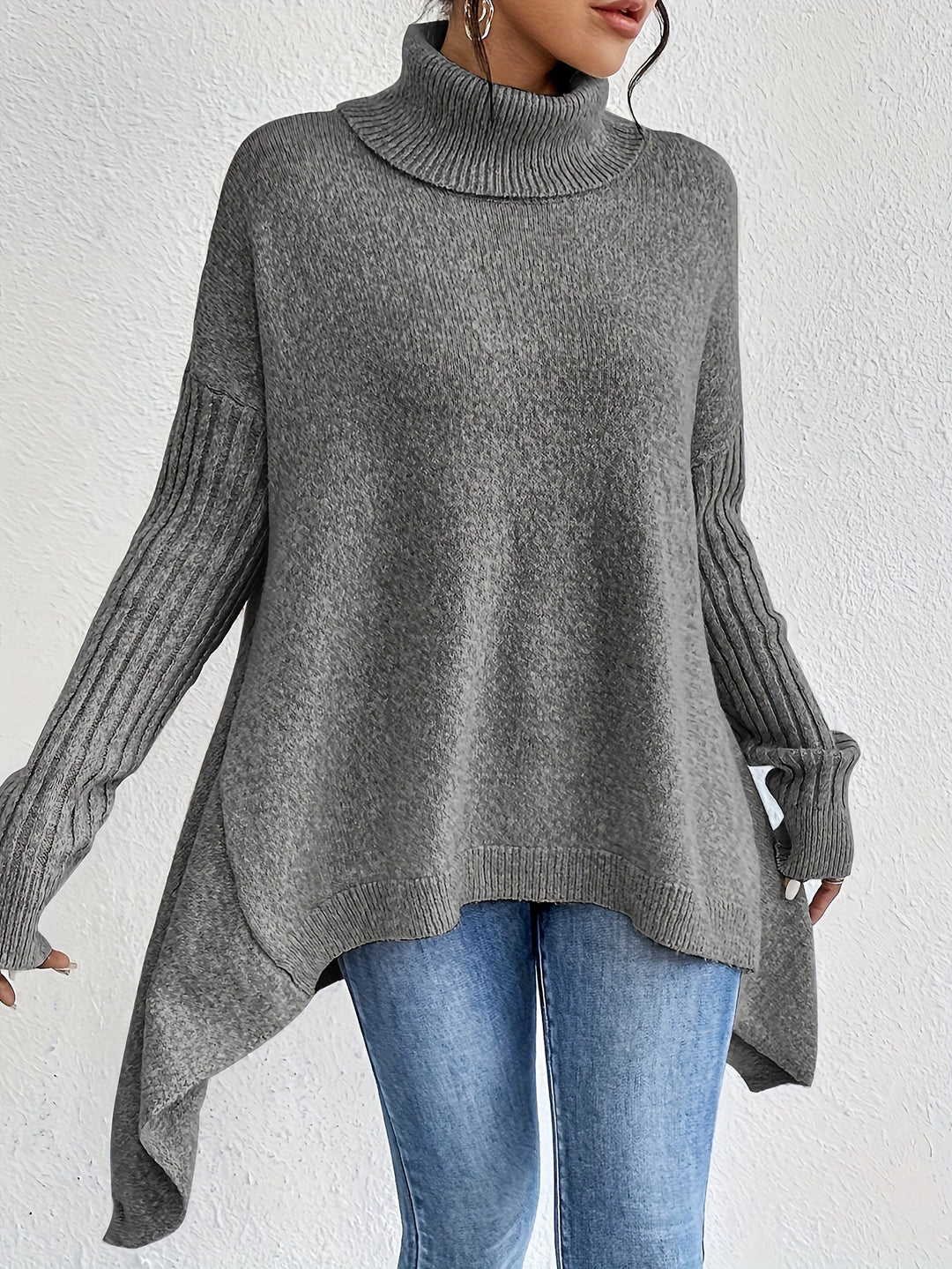 Jodi – Turtleneck Oversized Casual Jumper
