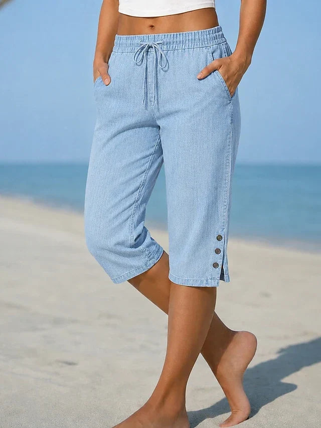 Jodie – Relaxed Calf-Length Capri Pants