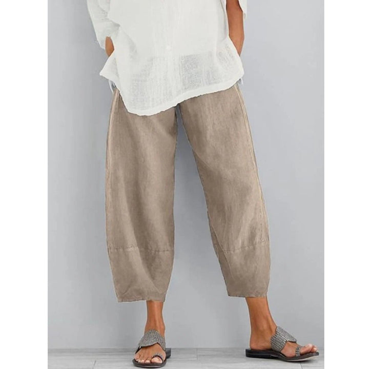 Carmel – Cropped Lantern-Leg Relaxed Pants