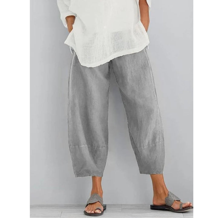 Carmel – Cropped Lantern-Leg Relaxed Pants