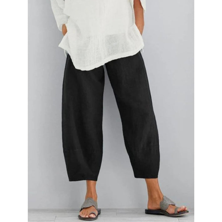 Carmel – Cropped Lantern-Leg Relaxed Pants