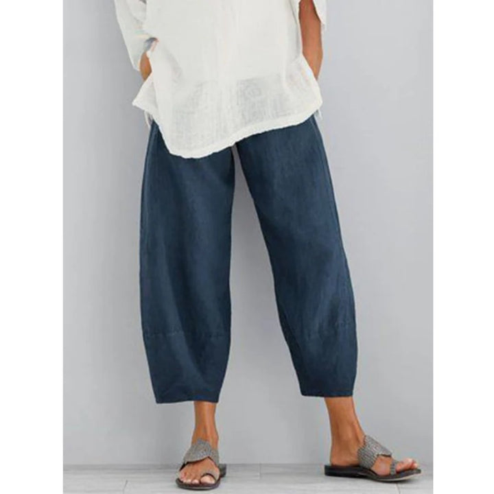 Carmel – Cropped Lantern-Leg Relaxed Pants