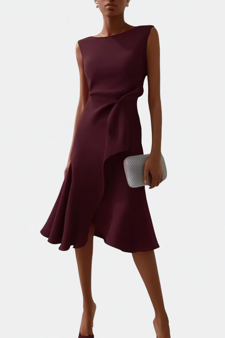 Romilly | Draped Asymmetric Midi