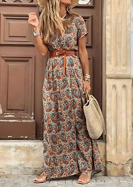 Michelle – Floral Boho Maxi Dress