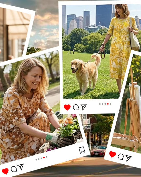 Mary – Floral Print Midi Dress