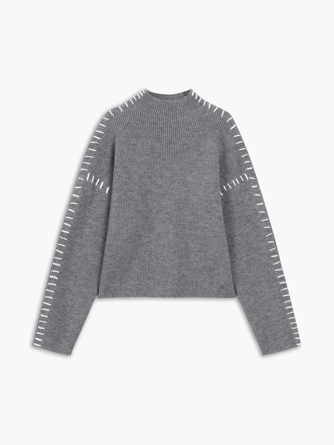 Jolene – Oversized Whipstitch Detail Jumper